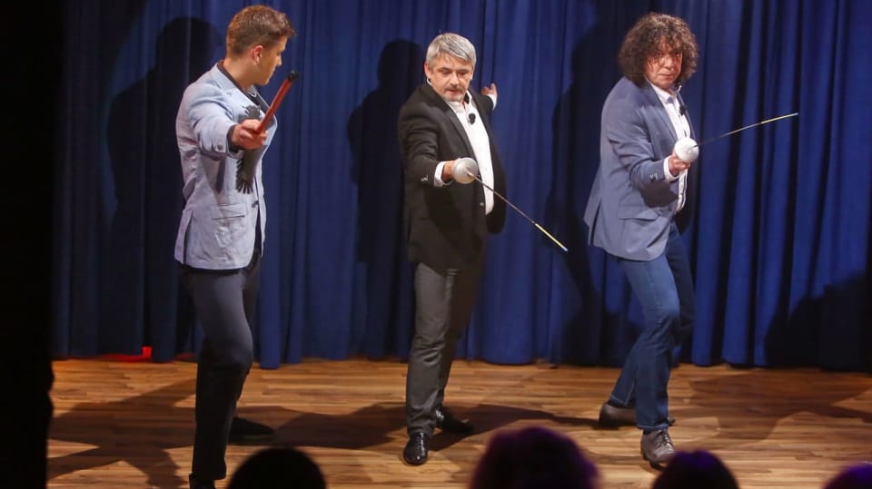 Alexander Choupenitch učil Michala s Geňou šermovat